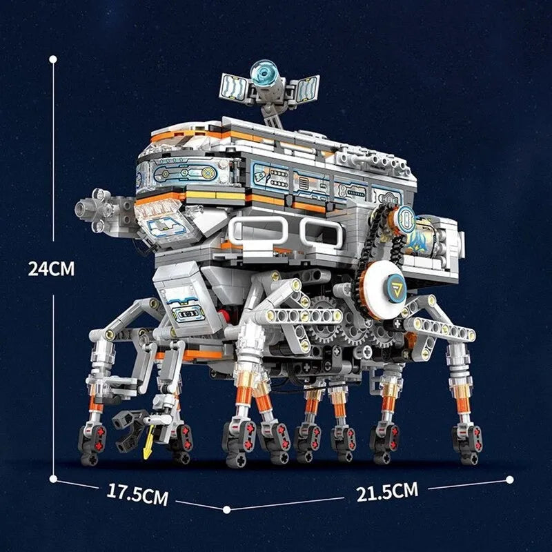 Reobrix MOC Motorized Building Block Set: RC Star Revenge Space Walker Robot, Model 99003