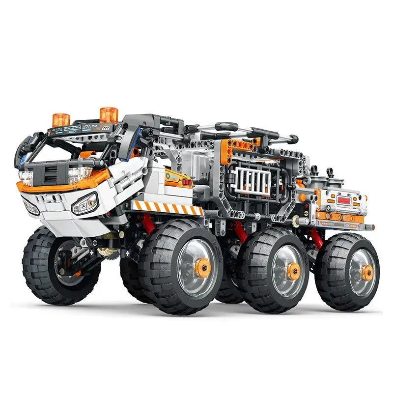 Reobrix MOC Motorized Building Block Set: RC Star Revenge Transporter Truck, Model 99005