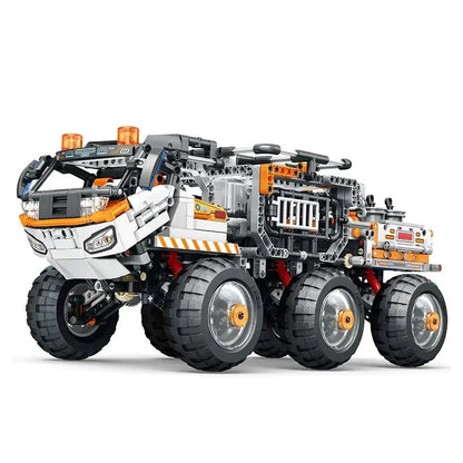 Reobrix MOC Motorized Building Block Set: RC Star Revenge Transporter Truck, Model 99005