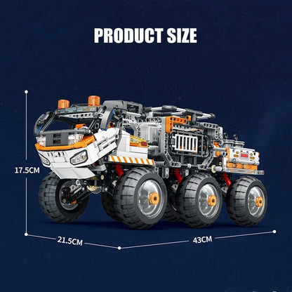 Reobrix MOC Motorized Building Block Set: RC Star Revenge Transporter Truck, Model 99005