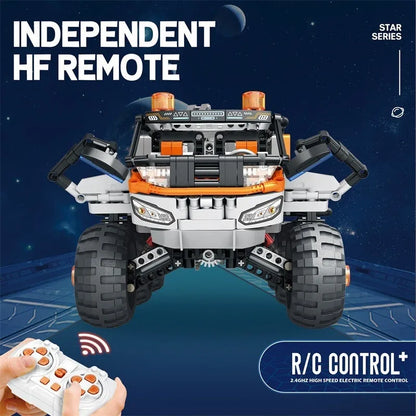 Reobrix MOC Motorized Building Block Set: RC Star Revenge Transporter Truck, Model 99005