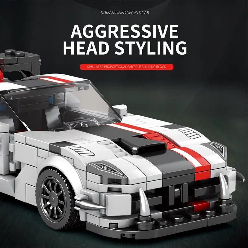 Reobrix MOC Building Block Set: 683 Dodge Viper Hyper Racing Car
