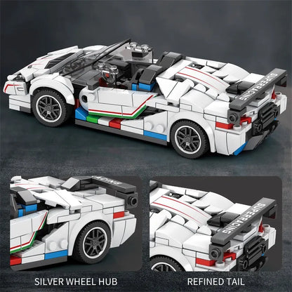 Reobrix MOC Building Block Set: 687 Lambo Aventador SVJ Hyper Racing Car