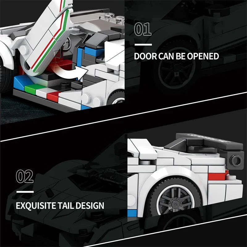 Reobrix MOC Building Block Set: 687 Lambo Aventador SVJ Hyper Racing Car