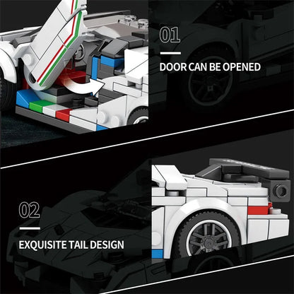 Reobrix MOC Building Block Set: 687 Lambo Aventador SVJ Hyper Racing Car