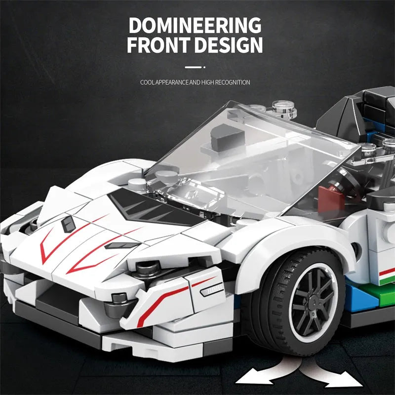 Reobrix MOC Building Block Set: 687 Lambo Aventador SVJ Hyper Racing Car