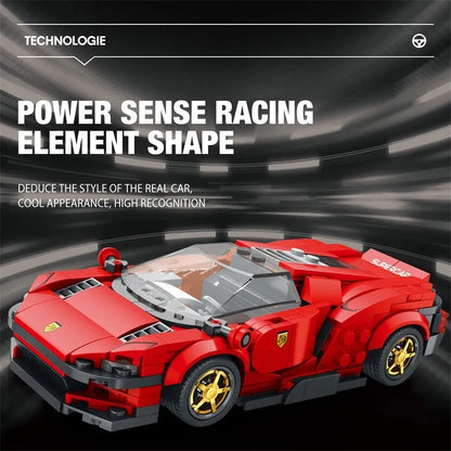 Reobrix MOC Building Block Set: Ferrari Daytona SP3 11027 Super Racing Car, Model RE11027
