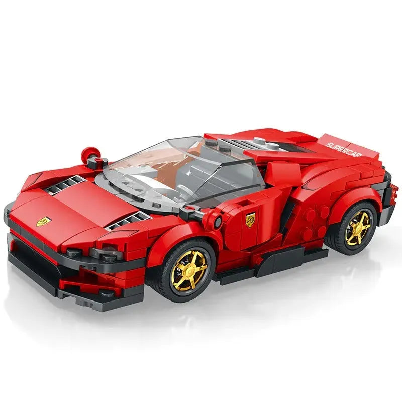 Reobrix MOC Building Block Set: Ferrari Daytona SP3 11027 Super Racing Car, Model RE11027