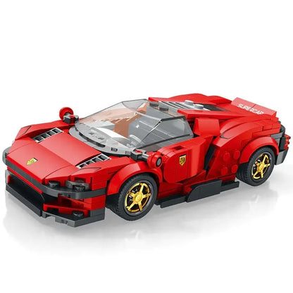 Reobrix MOC Building Block Set: Ferrari Daytona SP3 11027 Super Racing Car, Model RE11027