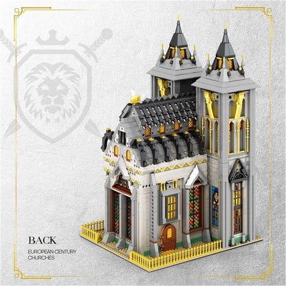 Reobrix MOC Building Block Set: Street Expert MOC Medieval City Church Building, Model 66027