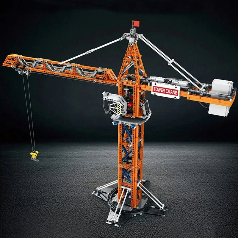 Reobrix Building Block Set: APP Motorized RC Tower Crane, Model RE22013