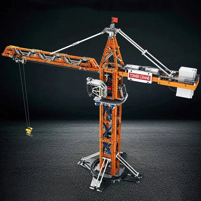 Reobrix Building Block Set: APP Motorized RC Tower Crane, Model RE22013