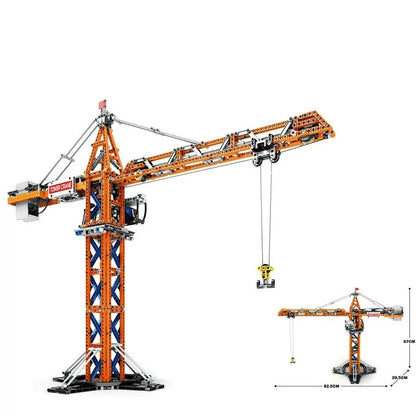Reobrix Building Block Set: APP Motorized RC Tower Crane, Model RE22013