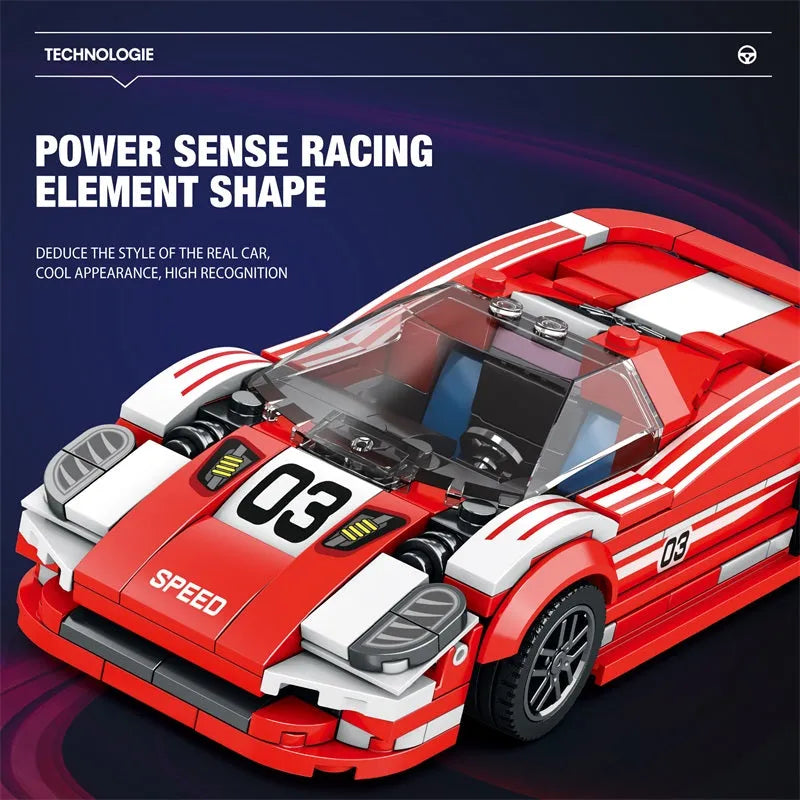 Reobrix MOC Building Block Set: 680 Porsche 917 Super Racing Car