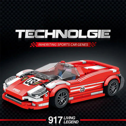 Reobrix MOC Building Block Set: 680 Porsche 917 Super Racing Car