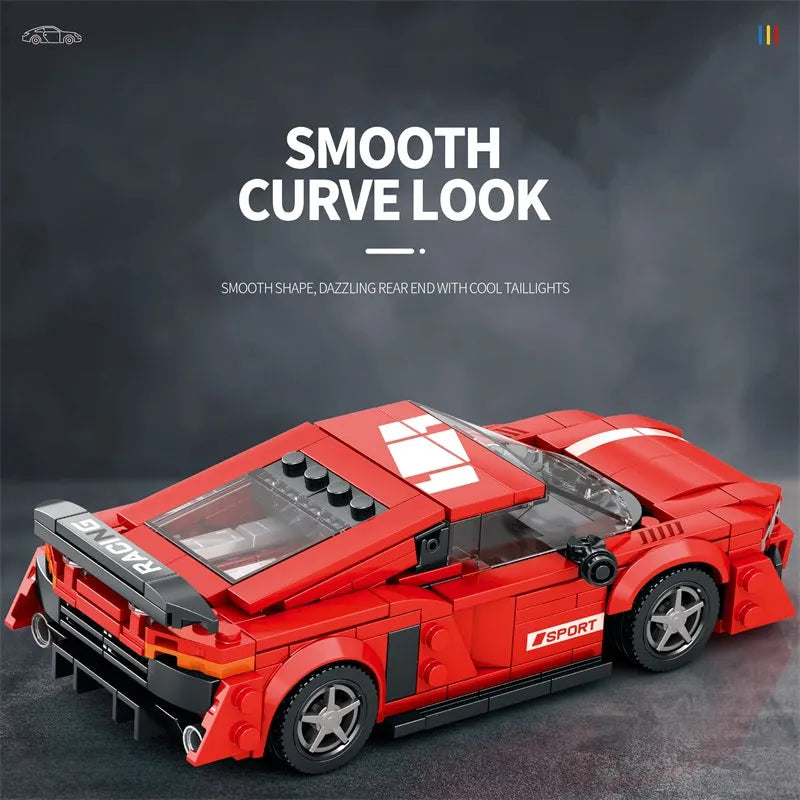 Reobrix MOC Building Block Set: 681 Audi R8 Super Racing Car
