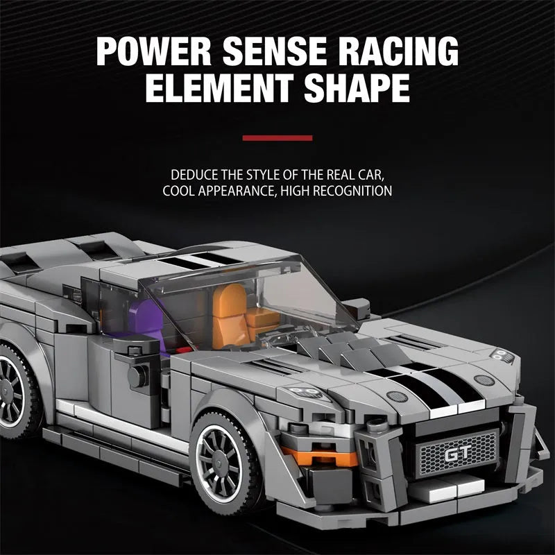 Reobrix MOC Building Block Set: 682 Shelby GT500 Super Racing Car