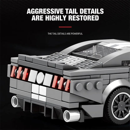 Reobrix MOC Building Block Set: 682 Shelby GT500 Super Racing Car