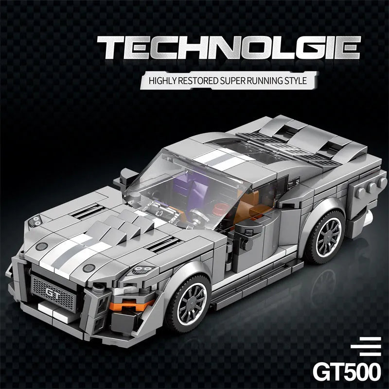 Reobrix MOC Building Block Set: 682 Shelby GT500 Super Racing Car