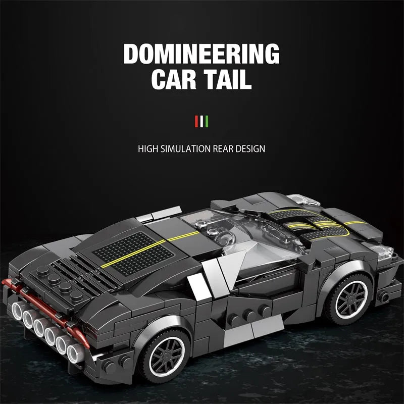 Reobrix MOC Building Block Set: 685 Bugatti La Voiture Noire Racing Car
