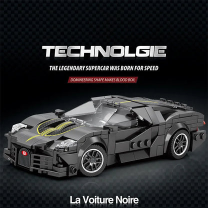 Reobrix MOC Building Block Set: 685 Bugatti La Voiture Noire Racing Car