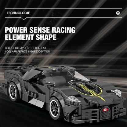 Reobrix MOC Building Block Set: 685 Bugatti La Voiture Noire Racing Car