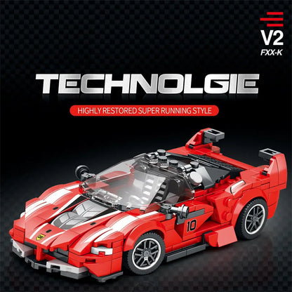 Reobrix MOC Building Block Set: 686 Ferrari FXX-K V2 Hyper Racing Car