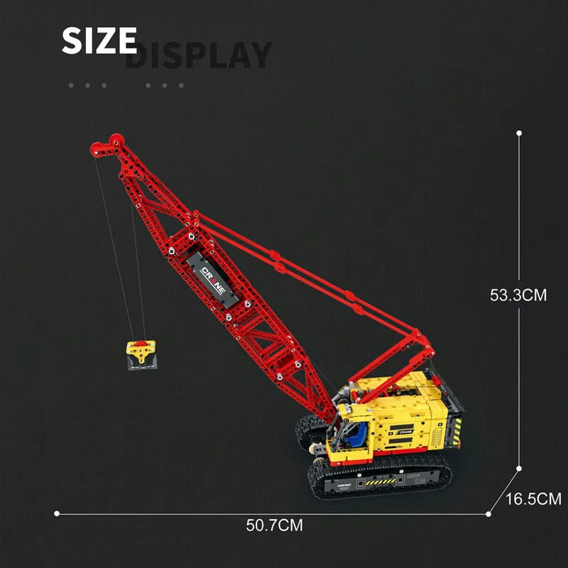 Reobrix MOC Building Block Set: APP RC Motorized Crawler Crane, Model RE22006