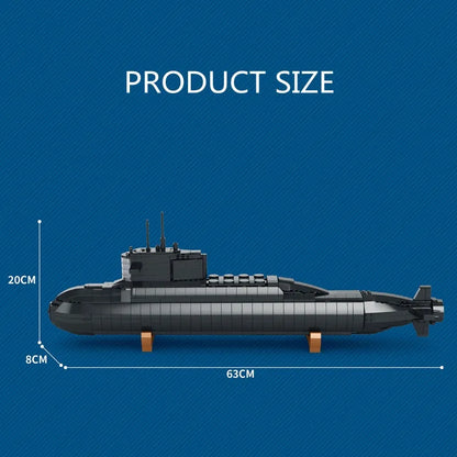 Reobrix MOC Building Block Set: Strategic Nuclear Submarine Warship, Model RE800
