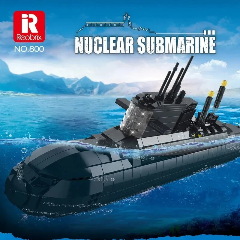 Reobrix MOC Building Block Set: Strategic Nuclear Submarine Warship, Model RE800