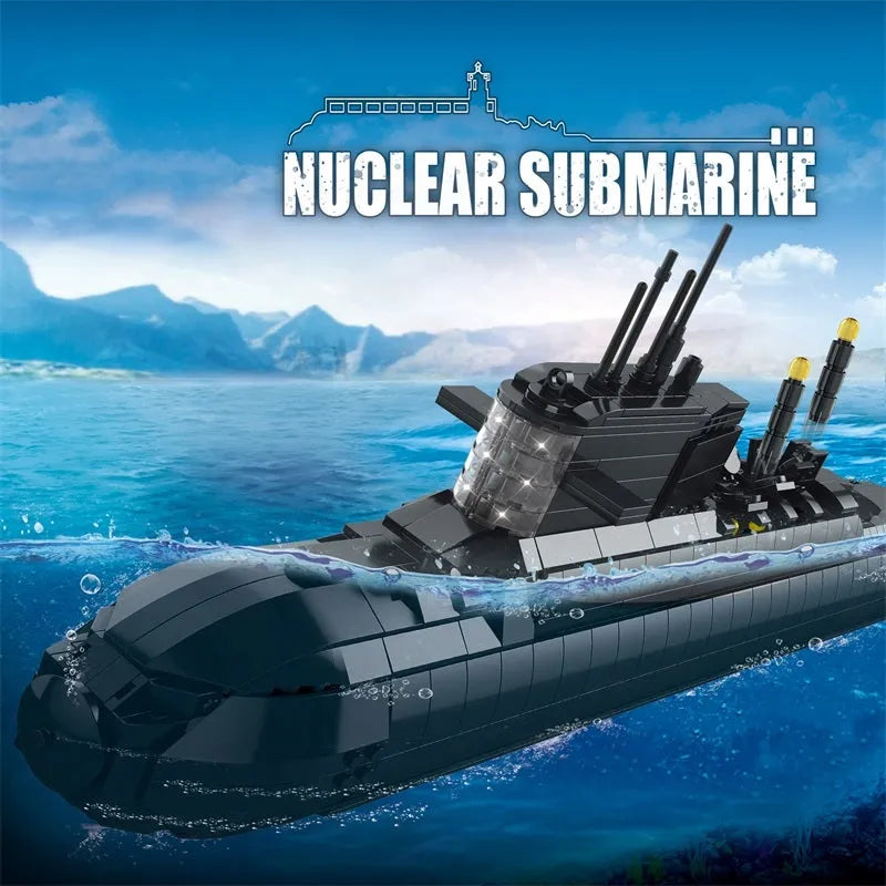 Reobrix MOC Building Block Set: Strategic Nuclear Submarine Warship, Model RE800