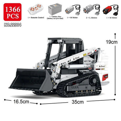 Reobrix MOC Building Block Set: RC Motorized Bobcat Loader, Model RE22004