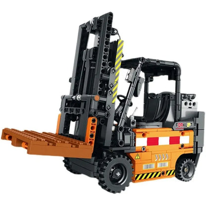 Reobrix MOC Building Block Set: RC Motorized Forklift Truck 22002, Model RE22002