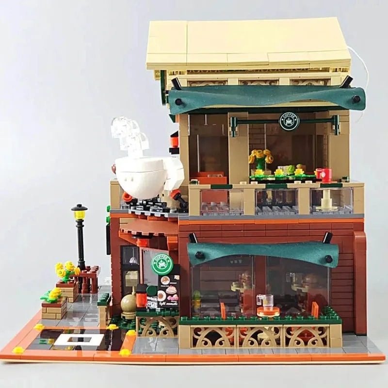 Sembo MOC Building Block Set: Luxury Coffee Shop, Model 601093