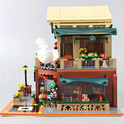 Sembo MOC Building Block Set: Luxury Coffee Shop, Model 601093