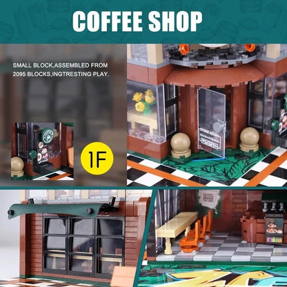 Sembo MOC Building Block Set: Luxury Coffee Shop, Model 601093