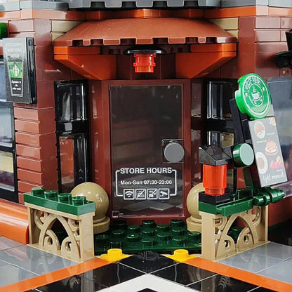 Sembo MOC Building Block Set: Luxury Coffee Shop, Model 601093