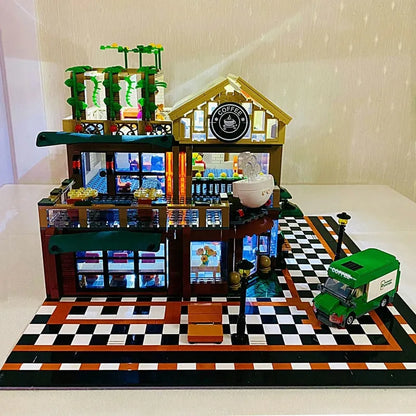 Sembo MOC Building Block Set: Luxury Coffee Shop, Model 601093