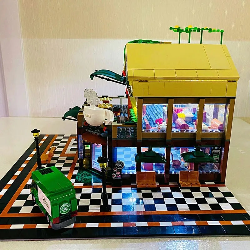 Sembo MOC Building Block Set: Luxury Coffee Shop, Model 601093
