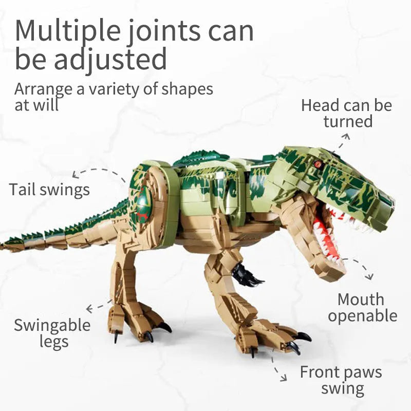 Sembo MOC Building Block Set: Jurassic Dinosaur World MOC Tyrannosaurus Rex, Model 205026