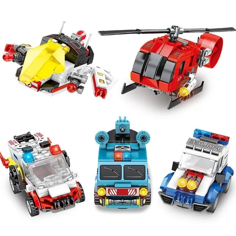 Sembo Building Block Set: Mecha Car Transformation City Robot Warrior, Model 103249
