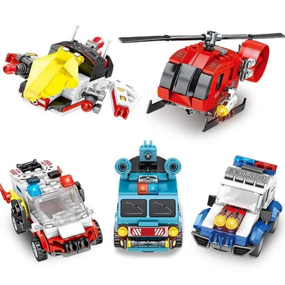 Sembo Building Block Set: Mecha Car Transformation City Robot Warrior, Model 103249