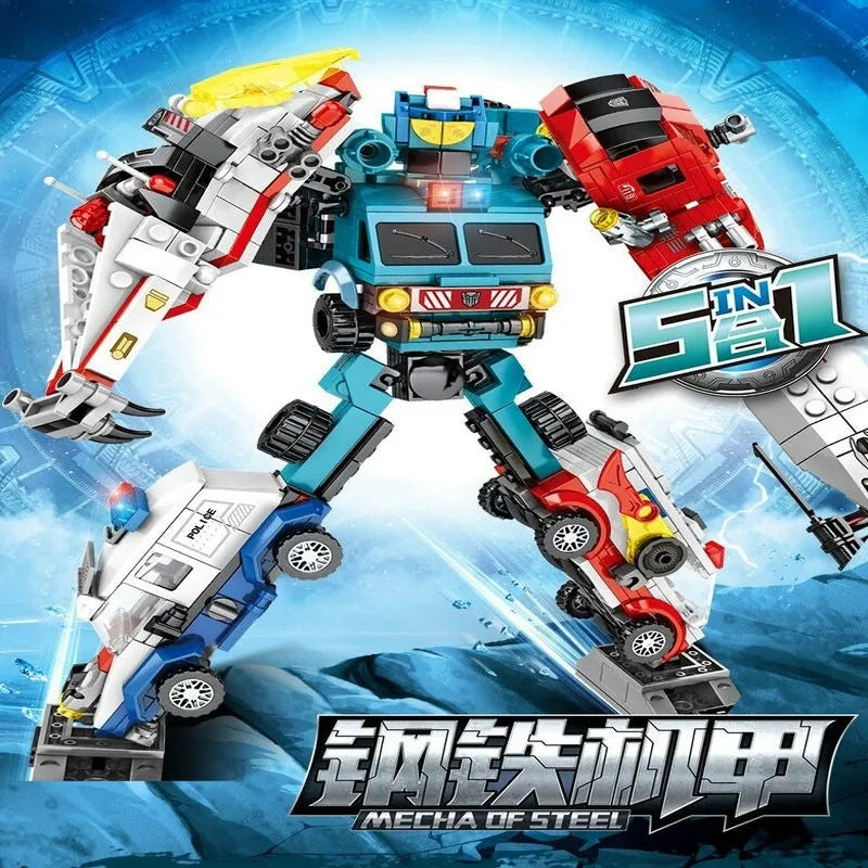 Sembo Building Block Set: Mecha Car Transformation City Robot Warrior, Model 103249