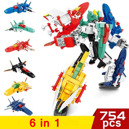 Sembo Building Block Set: Mecha Transformation Planes Robot Fighter, Model 103126
