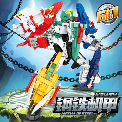 Sembo Building Block Set: Mecha Transformation Planes Robot Fighter, Model 103126