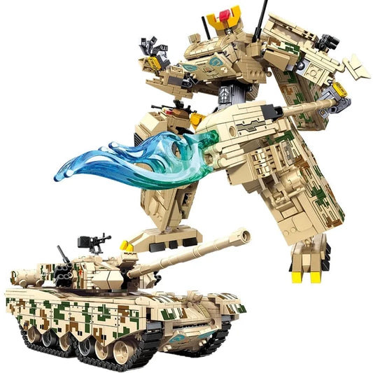 Sembo Building Block Set: Mecha Transformers Robot Battle Tank Deformation, Model 203122
