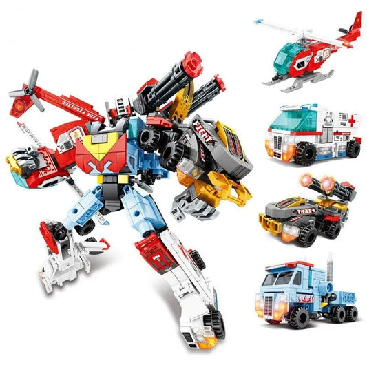 Sembo Building Block Set: Mecha Transforming Steel Robot Warrior, Model 103233