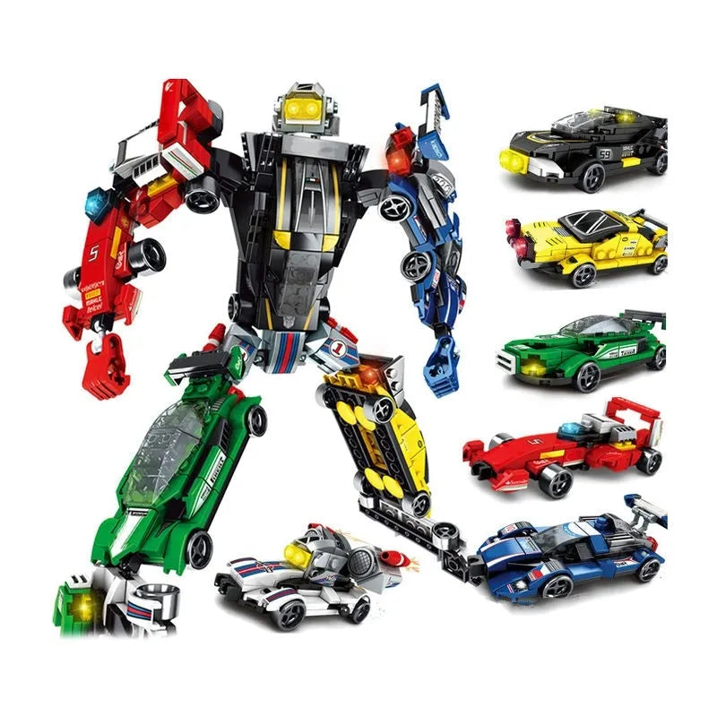 Sembo Building Block Set: Mechanical Transformation Robot Racing Car, Model 103087