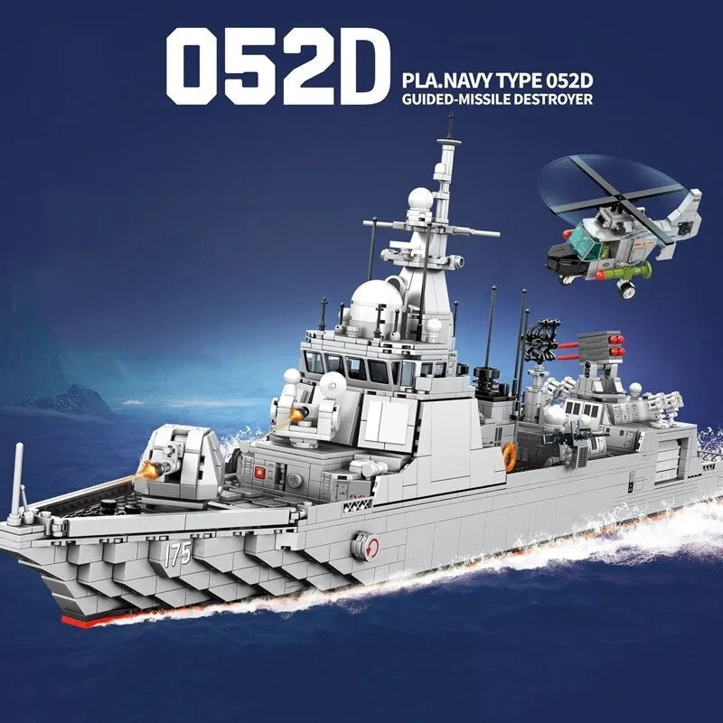 Sembo Building Block Set: 052D Missile Destroyer Warship Cruiser, Model 202058