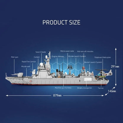 Sembo Building Block Set: 052D Missile Destroyer Warship Cruiser, Model 202058